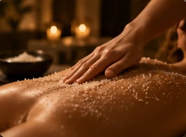 Visuel d’ambiance : gommage aux grains de sel